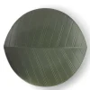 MIYA Company Hazara Leaf Plate Green 11.75"