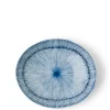 MIYA Company Hoso Tokusa Blue and White 5.25" x 4.5" Oval Bowl at Miya