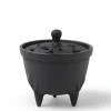 MIYA Company Incense Holder Cast Iron Black Flower Petal