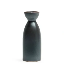 MIYA Company Iron Glaze Black Matte 4 oz. Sake Bottle at Miya