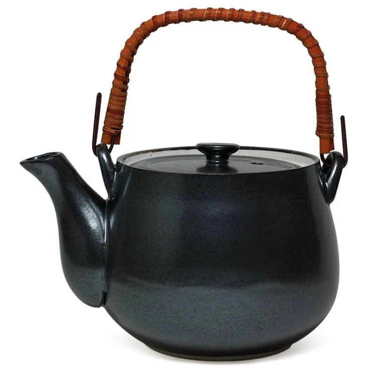 MIYA Company Iron Glaze 7.5" x 5.5" x 8"h 38 oz. Teapot at Miya