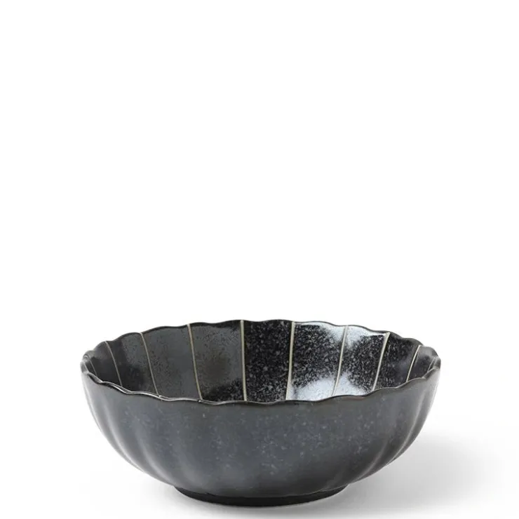MIYA Company Kasa parasol lines make a simple elegant design for this ceramic bowl made in Japan available at Miya.