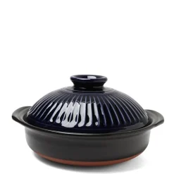 MIYA Company Kikka Blue Donabe Casserole 10"