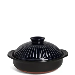 MIYA Company Kikka Blue Donabe Casserole 9"