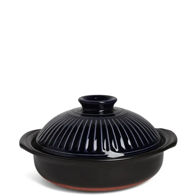 MIYA Company Kikka Blue Donabe Casserole 9"