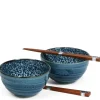 MIYA Company Kyo Karakusa 5.25" Bowl For Two Set