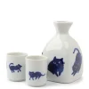 MIYA Company Midnight Blue Cat Sake Set