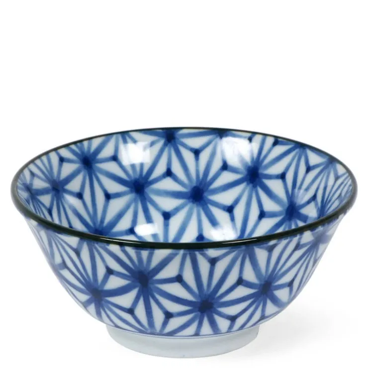 MIYA Company Monyou blue and white pattern Star 6" bowl