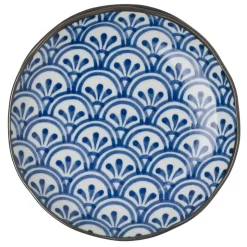 MIYA Company Monyou 6.5" Hana Seigaiha Plate