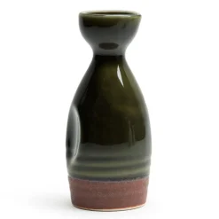 MIYA Company Oribe Green Authentic Japanese Sake Bottle Available at Miya.