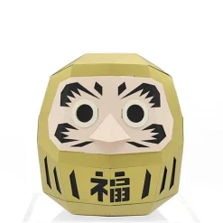 MIYA Company Paper Craft Daruma Gold Small