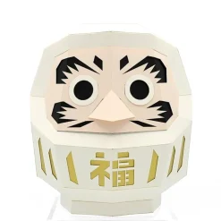 MIYA Company Paper Craft Daruma White Medium