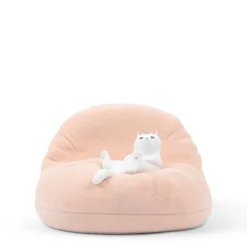 MIYA Company Phone Stand Cat on Beanbag Pink