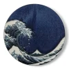 MIYA Company Plate Namako Blue Great Wave 11"