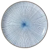 MIYA Company Radiating Blue Lines - Sendan Tokusa 10” Japanese Plate from MIYA