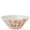 MIYA Company Red and White Shumaki 7.75" Ramen Noodle Bowl from Japan at Miya.
