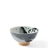 MIYA Company Rice Bowl Blue Whale Waves