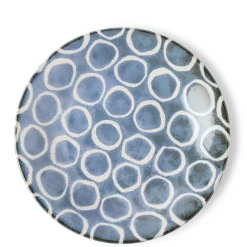 MIYA Company Rustic White Circles 11" Plate