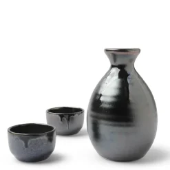 MIYA Company Sake Set Black Luster