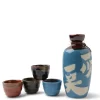 MIYA Company Sake Set Turquoise Issho Issho
