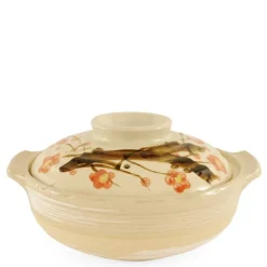 MIYA Company Sakura  Donabe Casserole, 64 Oz.