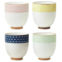 MIYA Company Sashiko Teacup Set 6 Oz.