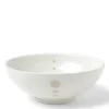 MIYA Company Satin White Dots 8-3/8" Bowl