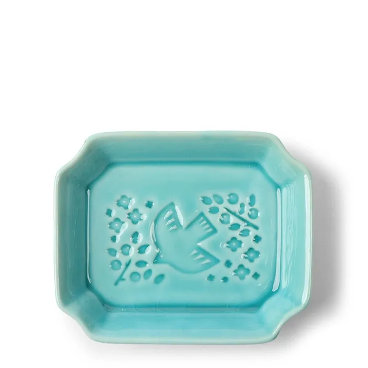 MIYA Company Sauce Dish Bird Teal