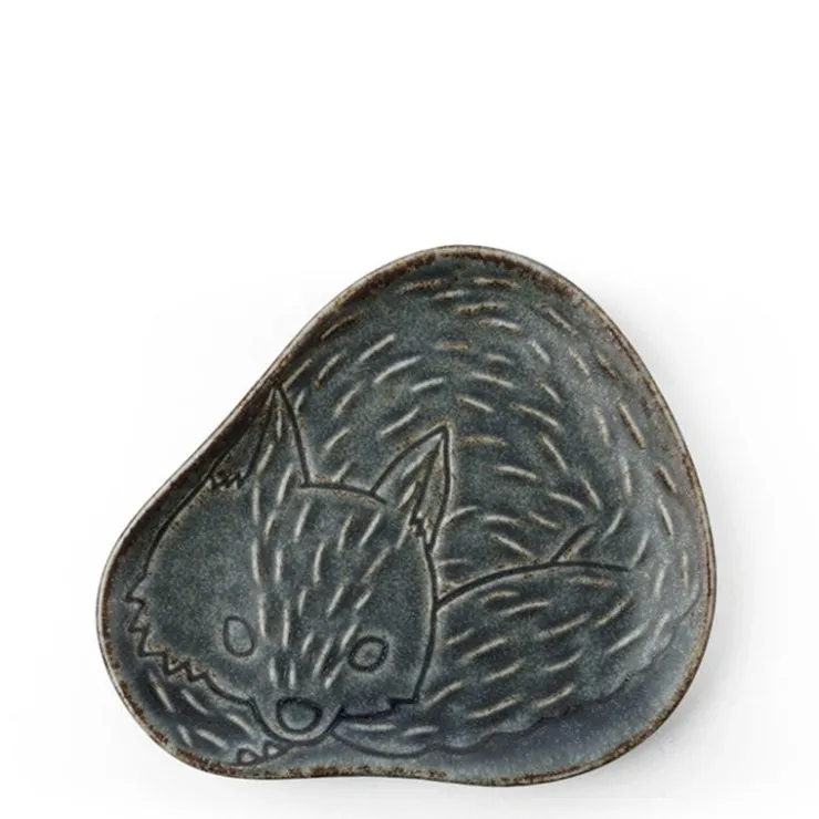 MIYA Company Sauce Dish Fox Blue