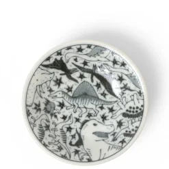 MIYA Company Sauce Dish 4" Happy Dinosaurs