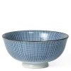 MIYA Company Sendan Tokusa Blue and White Rice Bowl Made in Japan available at Miya
