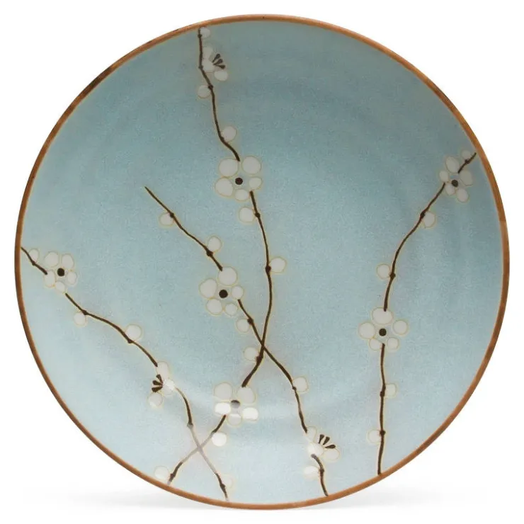 MIYA Company Spring Blossoms 9" Shallow Bowl