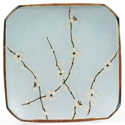 MIYA Company Spring Blossoms 5.25" Sq. Plate