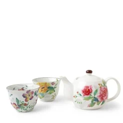 MIYA Company Spring Floral Tea Set