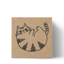 MIYA Company Stamp Cat Curled Up