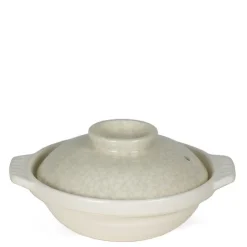 MIYA Company Sumi Kannyu White Donabe Casserole, 13 Oz.