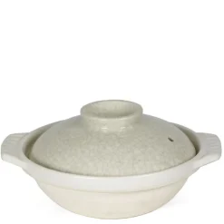 MIYA Company Sumi Kannyu White Donabe Casserole, 34 Oz.