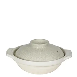 MIYA Company Sumi Kannyu White Donabe Casserole, 54 oz.