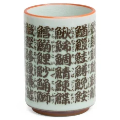 MIYA Company Sushi Characters Fish Names Teacup made in Japan available at Miya.