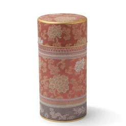 MIYA Company Tea Canister Brocade Peony Red