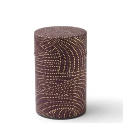 MIYA Company Tea Canister Purple/Gold Swirl