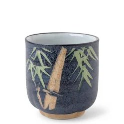 MIYA Company Teacup Carved Bamboo