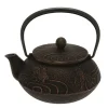 MIYA Company Teapot Cast Iron Copper Black Goldfish
