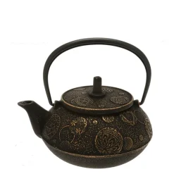 MIYA Company Teapot Cast Iron Gold Black Mari