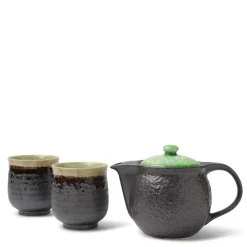 MIYA Company Tea Set Bronze Jade