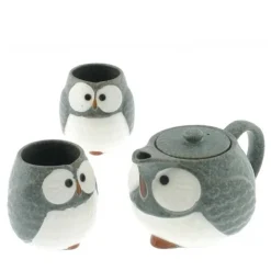 MIYA Company Tea Set Owl Blue