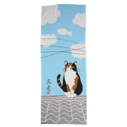 MIYA Company Tenugui Cat on a Roof