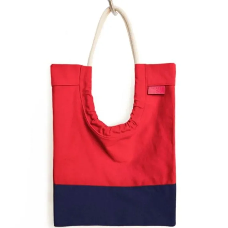 MIYA Company TOUTE Bag Tote Rouge/Navy