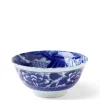 MIYA Company Wild blue koi fish design on a ceramic bowl made in Japan available at Miya.