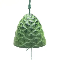 MIYA Company Wind Chime Pine Cone Green 1-5/8"